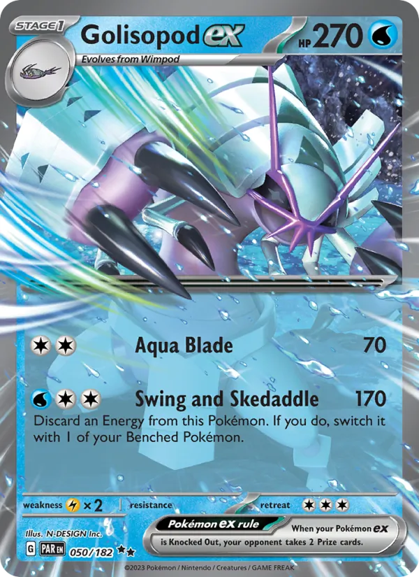 Golisopod ex #050 – Paradox Rift card