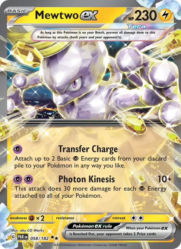 Mewtwo ex #058 – Paradox Rift card