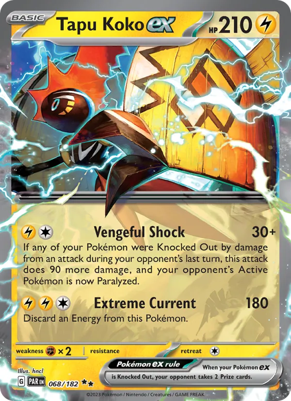 Tapu Koko ex #068 – Paradox Rift card