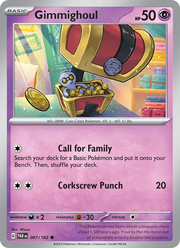 Gimmighoul #087 – Paradox Rift card