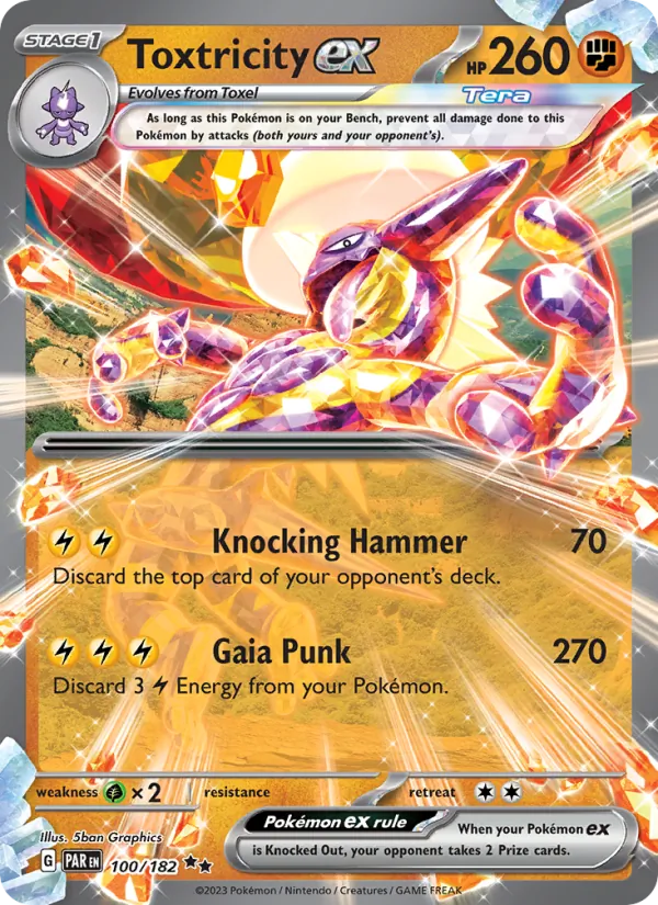 Toxtricity ex #100 – Paradox Rift card