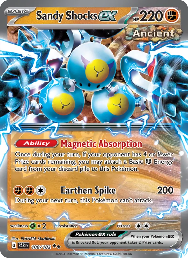 Sandy Shocks ex #108 – Paradox Rift card