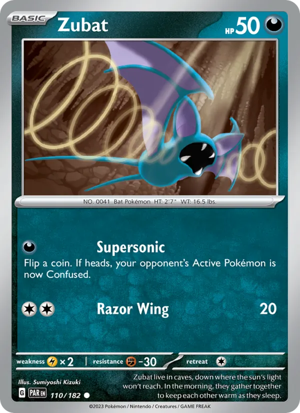 Zubat #110 – Paradox Rift card