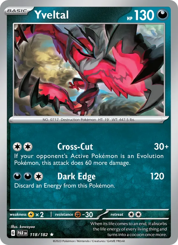 Yveltal #118 – Paradox Rift card