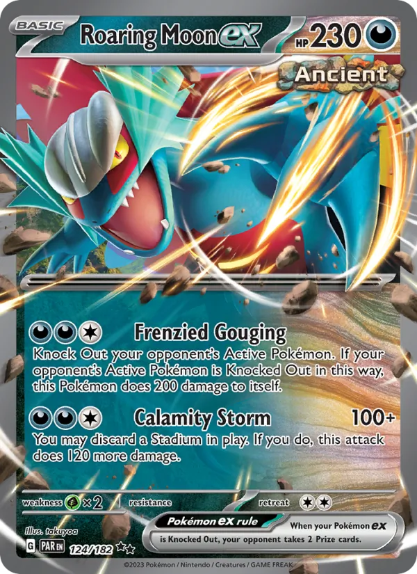 Roaring Moon ex #124 – Paradox Rift card