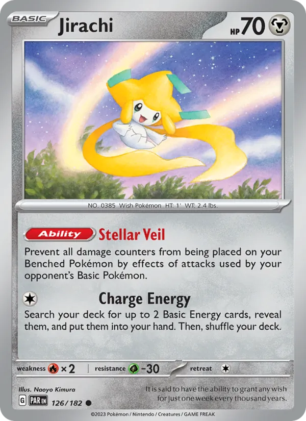 Jirachi #126 – Paradox Rift card
