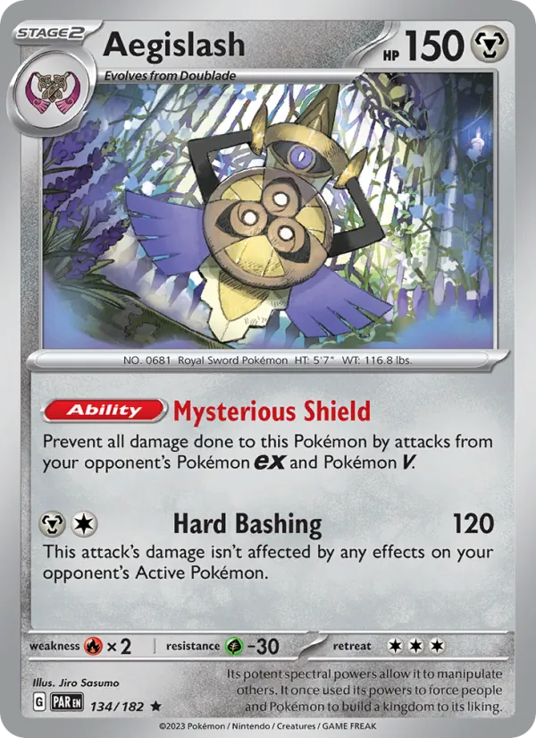 Aegislash #134 – Paradox Rift card