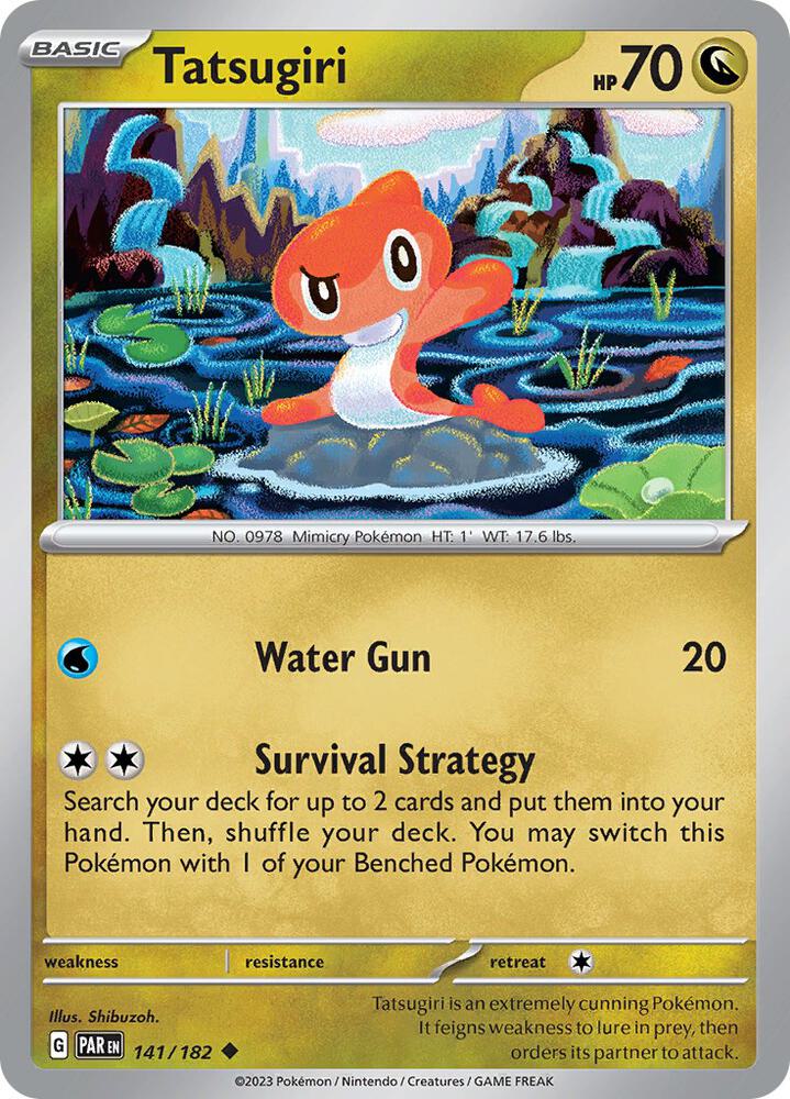Tatsugiri #141 – Paradox Rift card