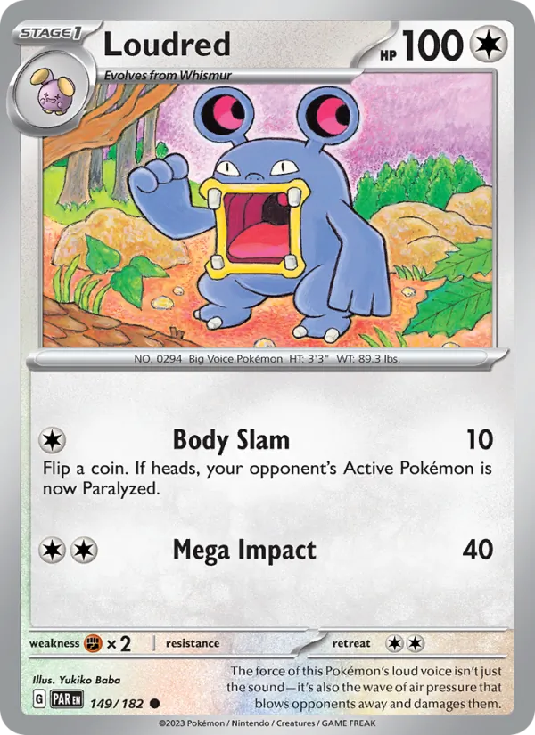 Loudred #149 – Paradox Rift card
