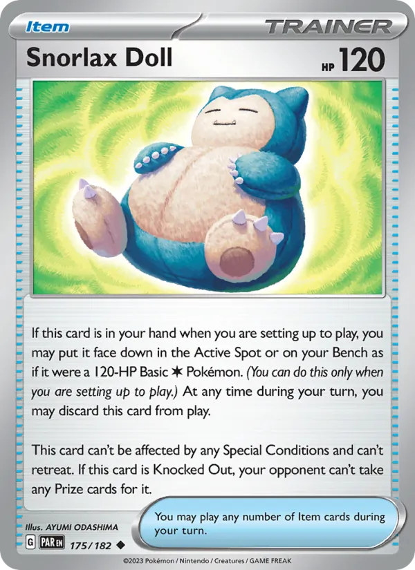 Snorlax Doll #175 – Paradox Rift card