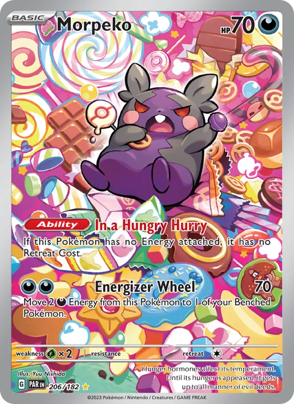 Morpeko #206 – Paradox Rift card