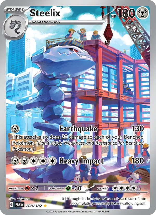 Steelix #208 – Paradox Rift card