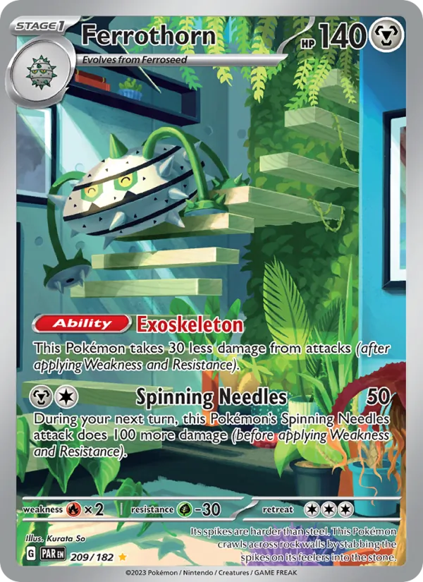 Ferrothorn #209 – Paradox Rift card