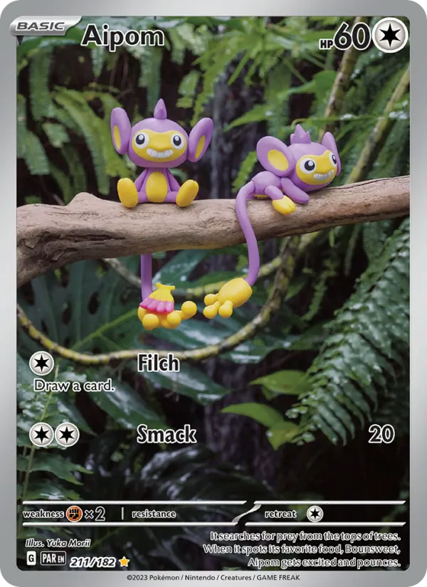 Aipom #211 – Paradox Rift card