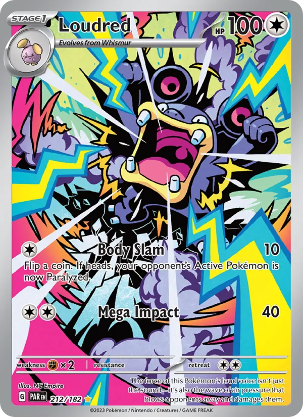 Loudred #212 – Paradox Rift card