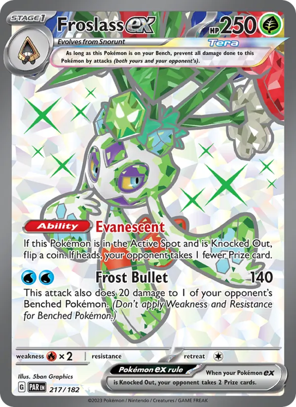 Froslass ex #217 – Paradox Rift card