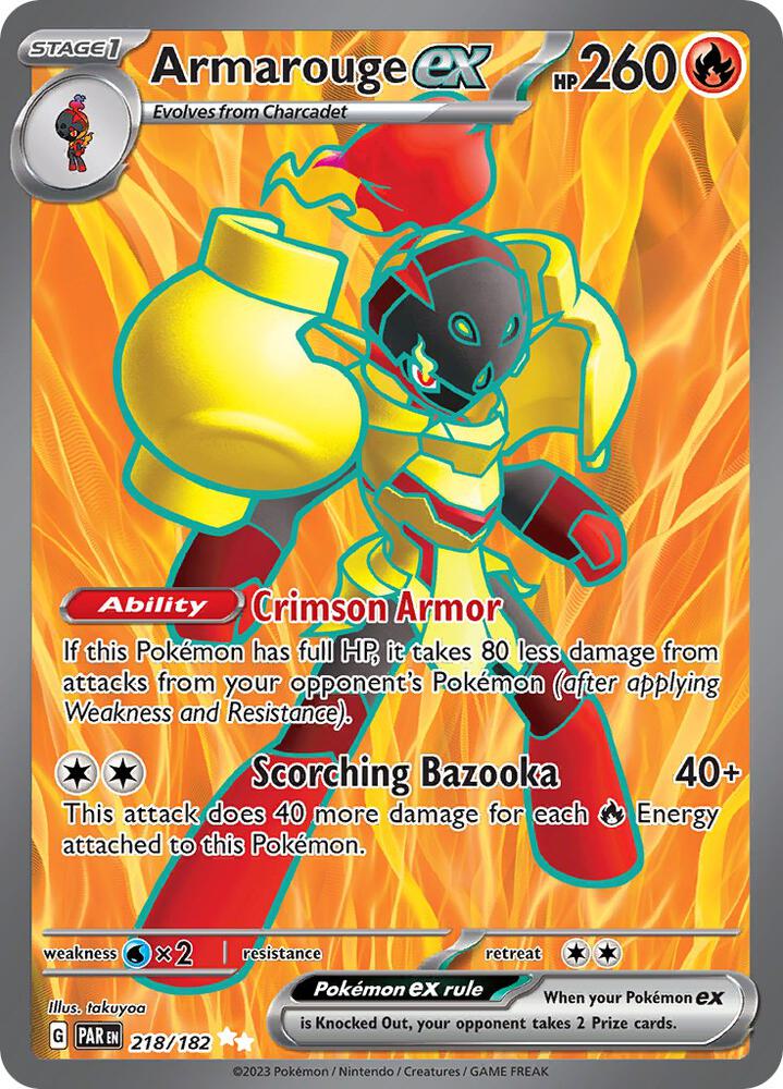 Armarouge ex #218 – Paradox Rift card