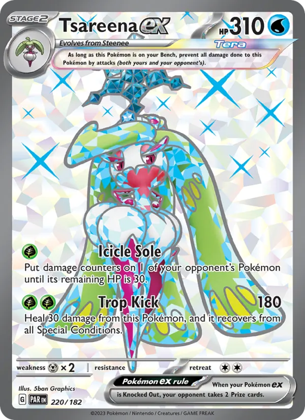 Tsareena ex #220 – Paradox Rift card