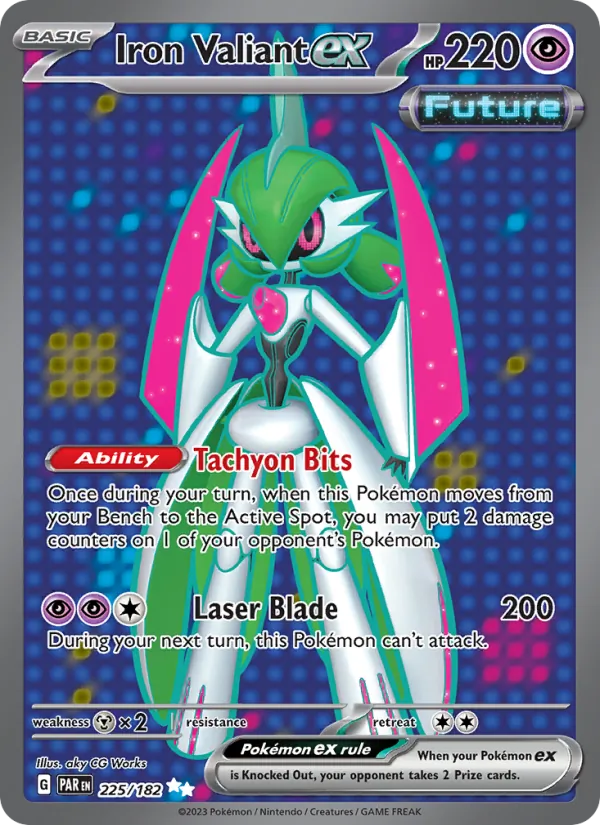 Iron Valiant ex #225 – Paradox Rift card