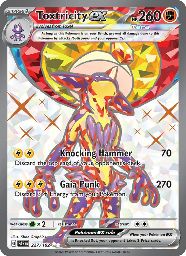 Toxtricity ex #227 – Paradox Rift card