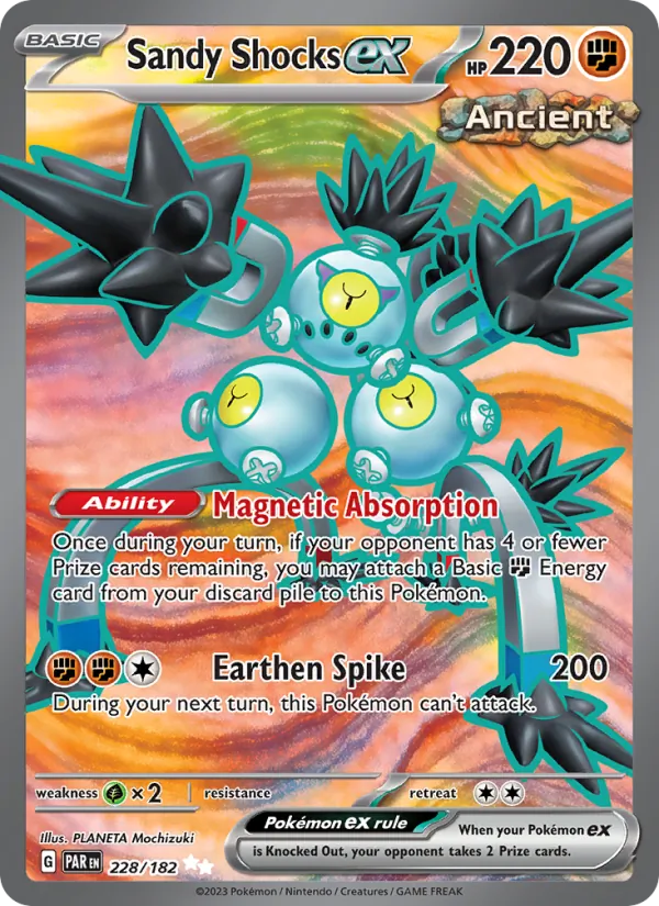 Sandy Shocks ex #228 – Paradox Rift card