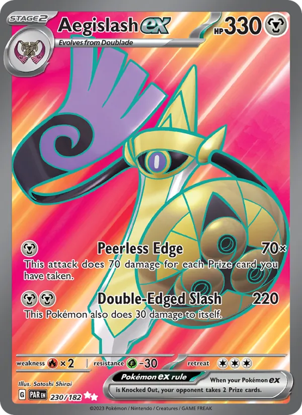Aegislash ex #230 – Paradox Rift card