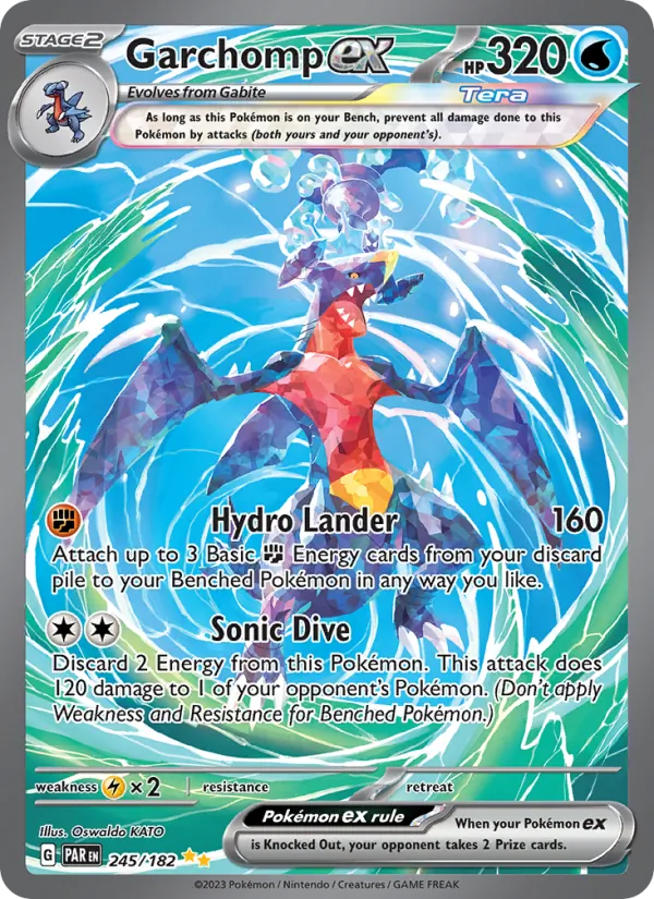 Garchomp ex #245 – Paradox Rift card