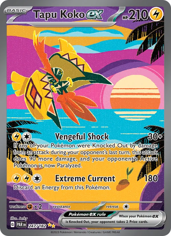 Tapu Koko ex #247 – Paradox Rift card