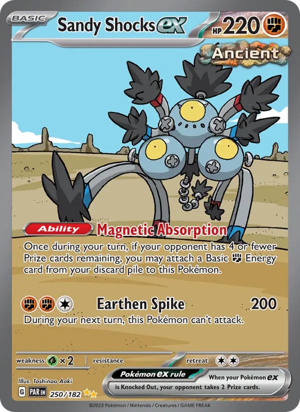 Sandy Shocks ex #250 – Paradox Rift card