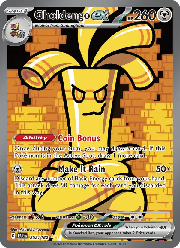 Gholdengo ex #252 – Paradox Rift card