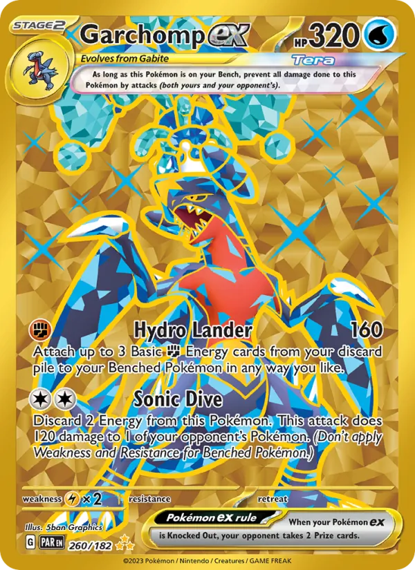 Garchomp ex #260 – Paradox Rift card