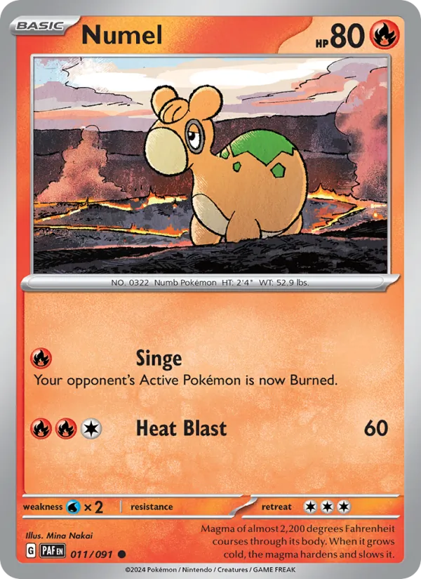 Numel #011 – Paldean Fates card