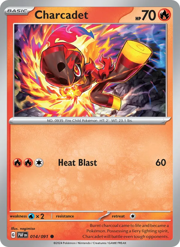 Charcadet #014 – Paldean Fates card