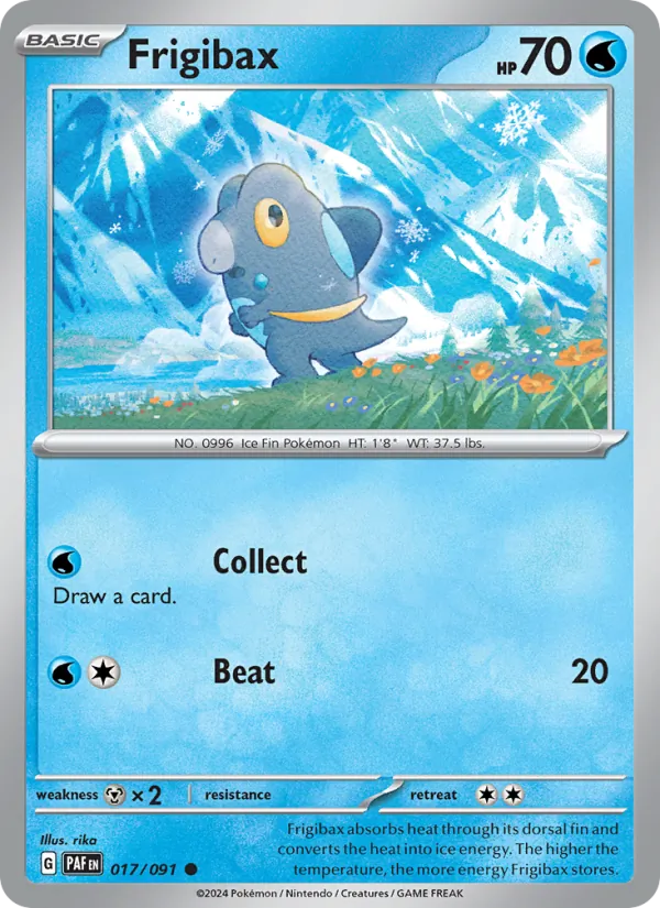 Frigibax #017 – Paldean Fates card