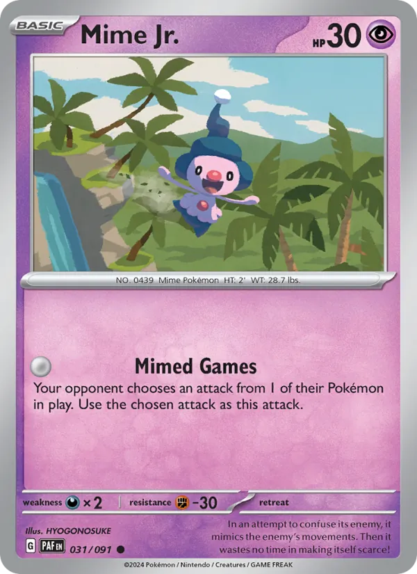 Mime Jr. #031 – Paldean Fates card