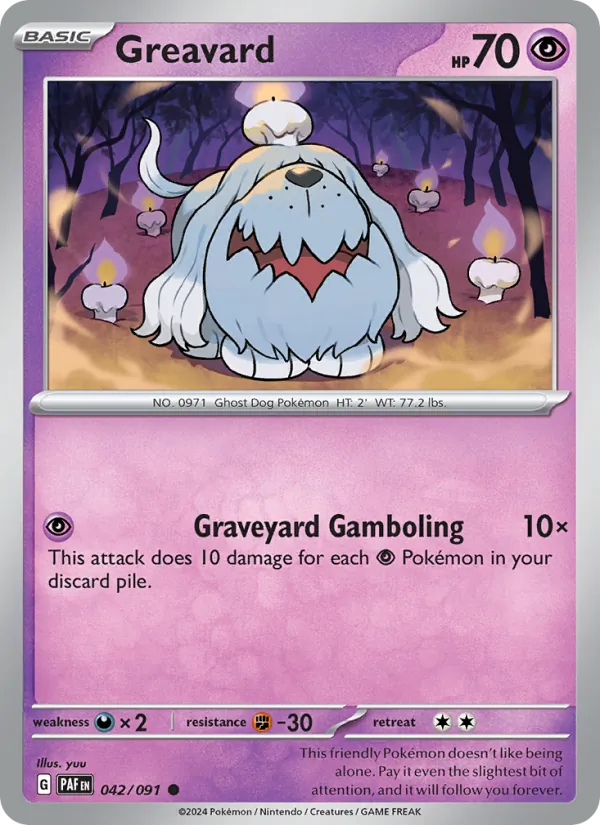 Greavard #042 – Paldean Fates card