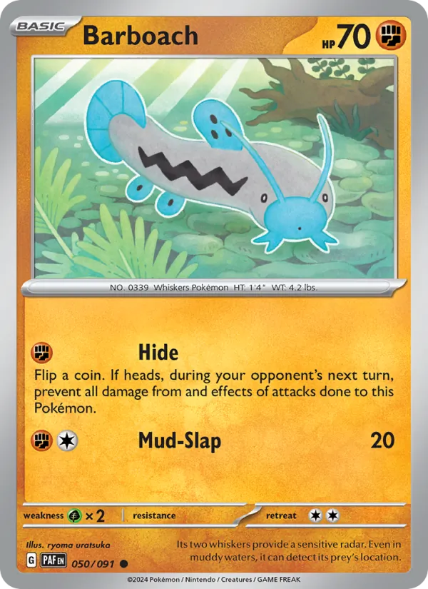 Barboach #050 – Paldean Fates card