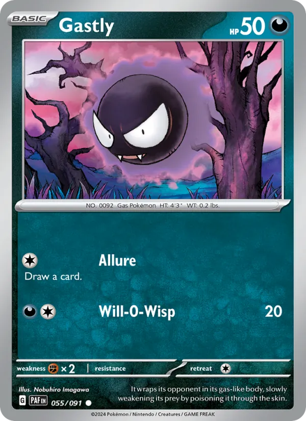 Gastly #055 – Paldean Fates card