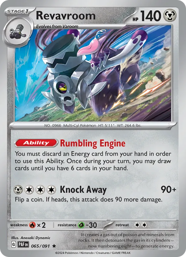 Revavroom #065 – Paldean Fates card