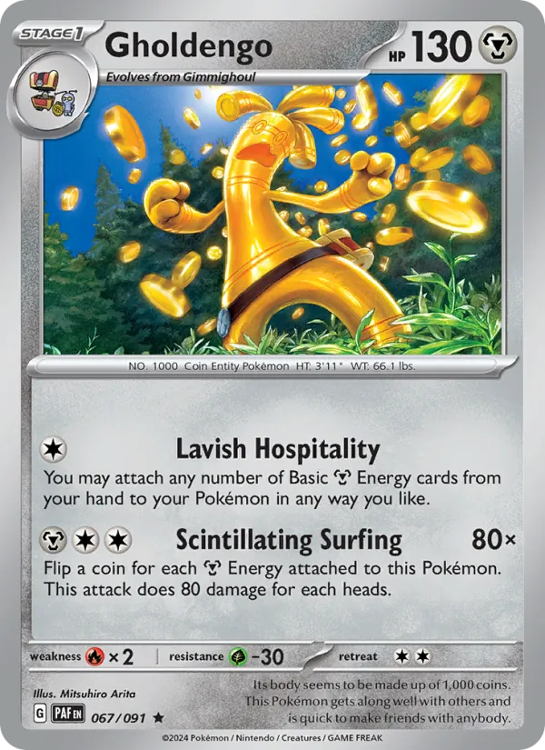 Gholdengo #067 – Paldean Fates card