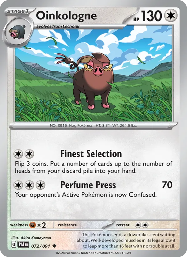 Oinkologne #072 – Paldean Fates card