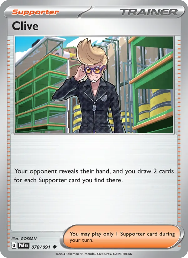 Clive #078 – Paldean Fates card