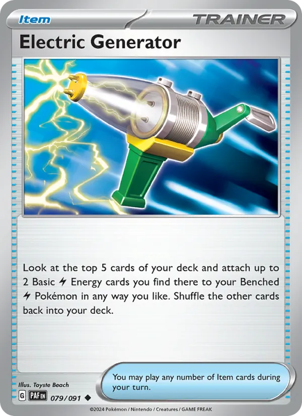 Electric Generator #079 – Paldean Fates card