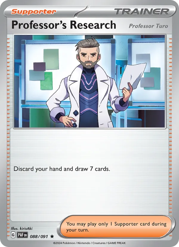 Professor's Research #088 – Paldean Fates card