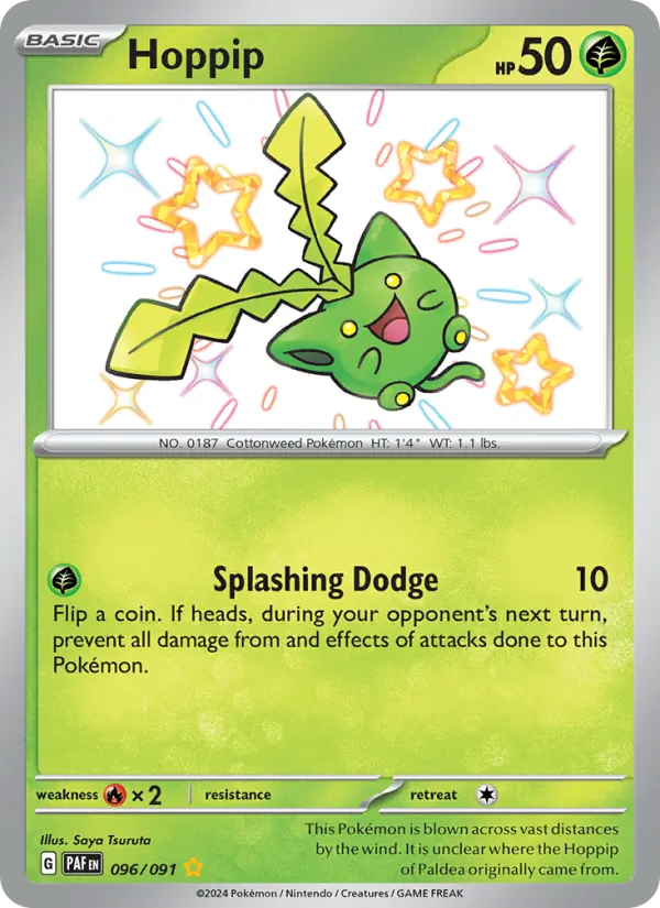 Hoppip #096 – Paldean Fates card