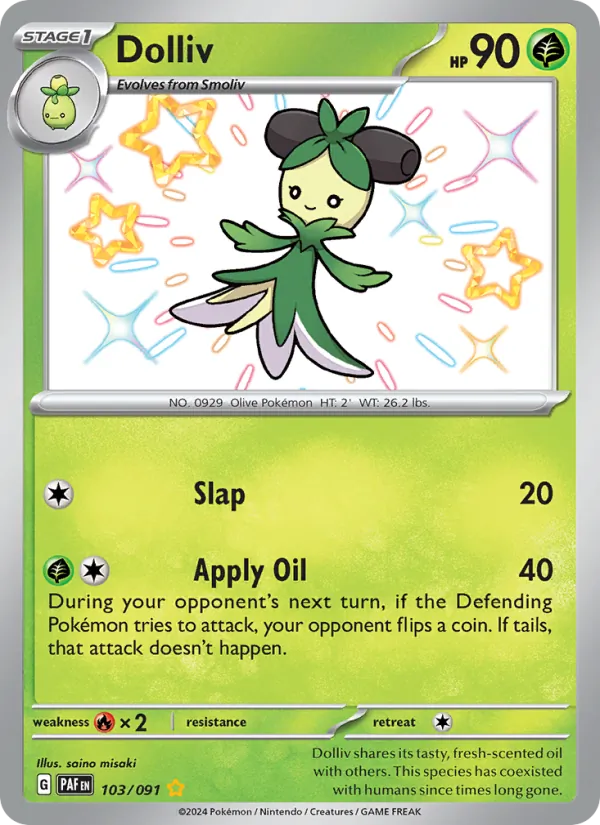 Dolliv #103 – Paldean Fates card