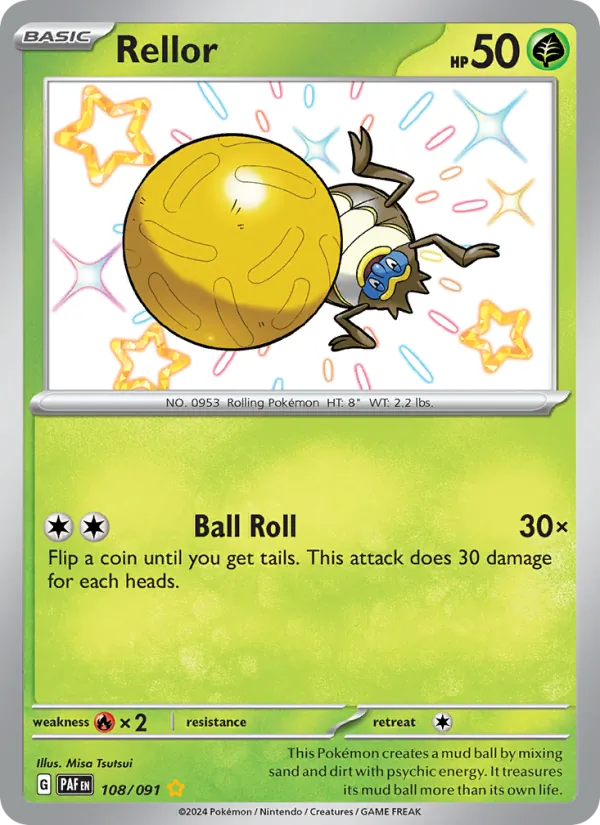 Rellor #108 – Paldean Fates card