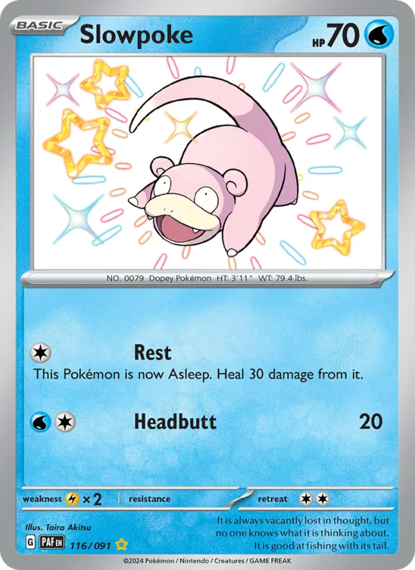 Slowpoke #116 – Paldean Fates card