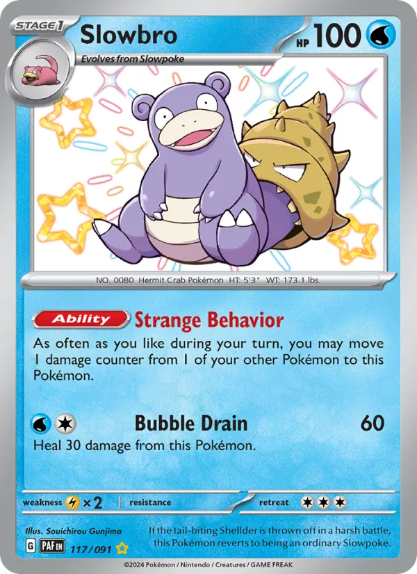 Slowbro #117 – Paldean Fates card