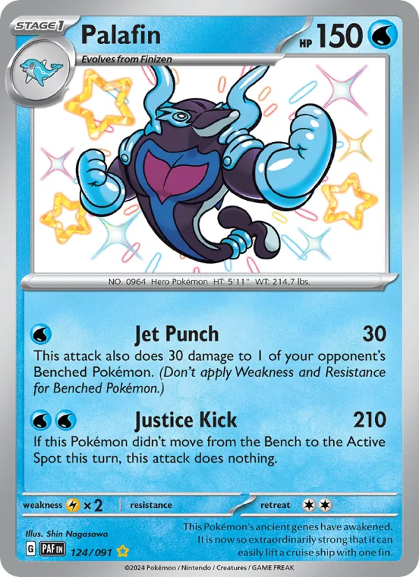 Palafin #124 – Paldean Fates card